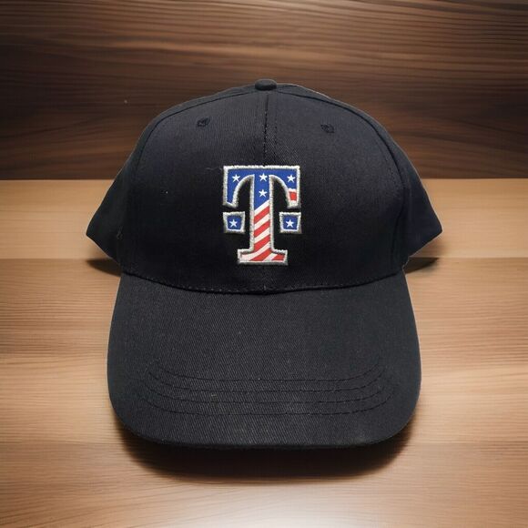 T Mobile Mobilize for Service USA Hat Men's Patriotic Baseball Cap Black Camo - Picture 1 of 10